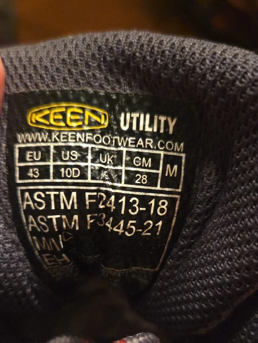 KEEN Black and Gray Men's Waterproof Steel Toe Trail Shoes